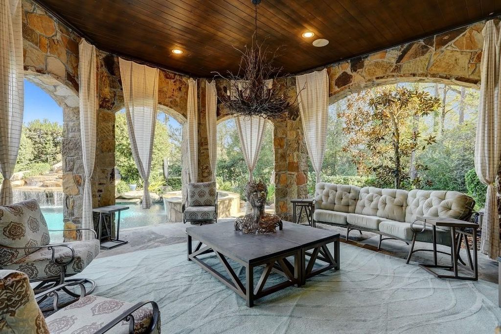 Resort style home showcasing breathtaking views of jack nicklaus signature golf course in the woodlands texas listed for 4. 8 million 46