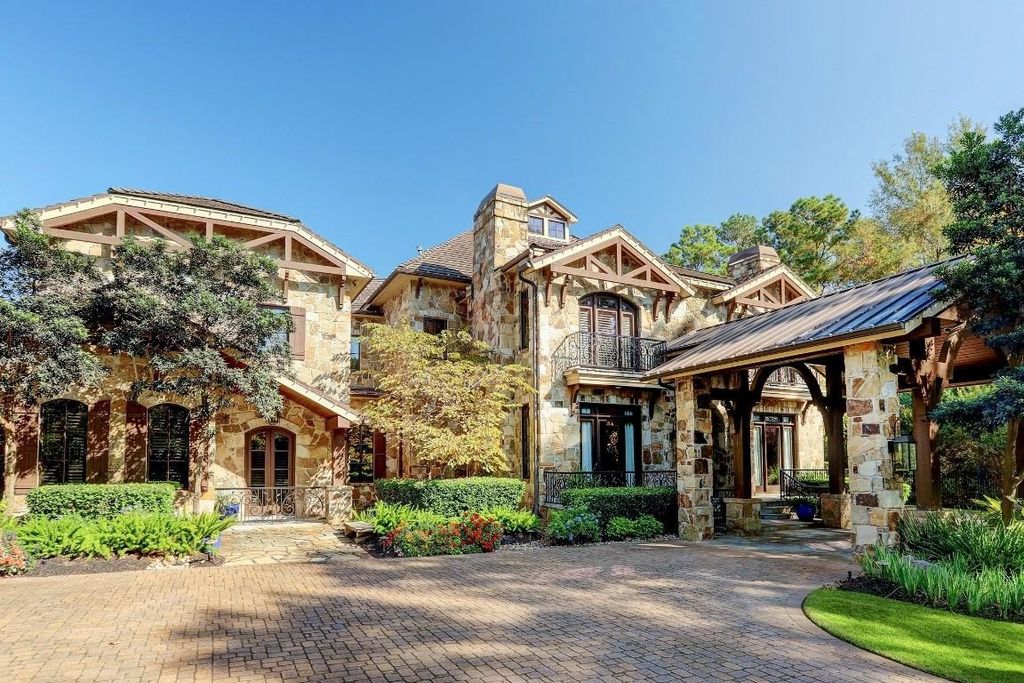 Resort style home showcasing breathtaking views of jack nicklaus signature golf course in the woodlands texas listed for 4. 8 million 5