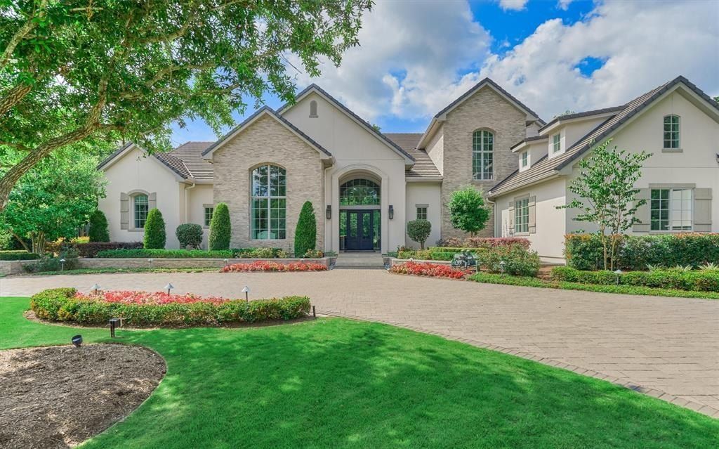 Sophisticated home resting on 1. 75 acres alongside the 18th hole of woodforest golf club montgomery listed at 4. 1 million 4