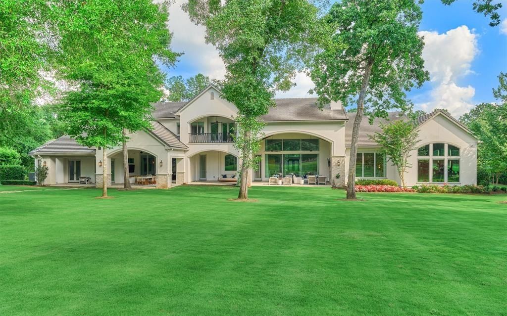Sophisticated home resting on 1. 75 acres alongside the 18th hole of woodforest golf club montgomery listed at 4. 1 million 41