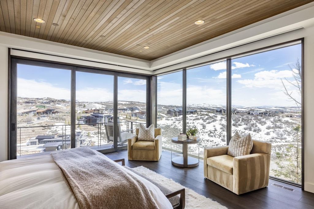 Spectacular contemporary home with panoramic park city ski resort views in utah listed at 13. 5 million 11