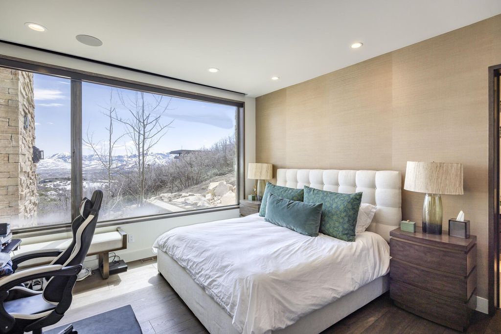Spectacular contemporary home with panoramic park city ski resort views in utah listed at 13. 5 million 15
