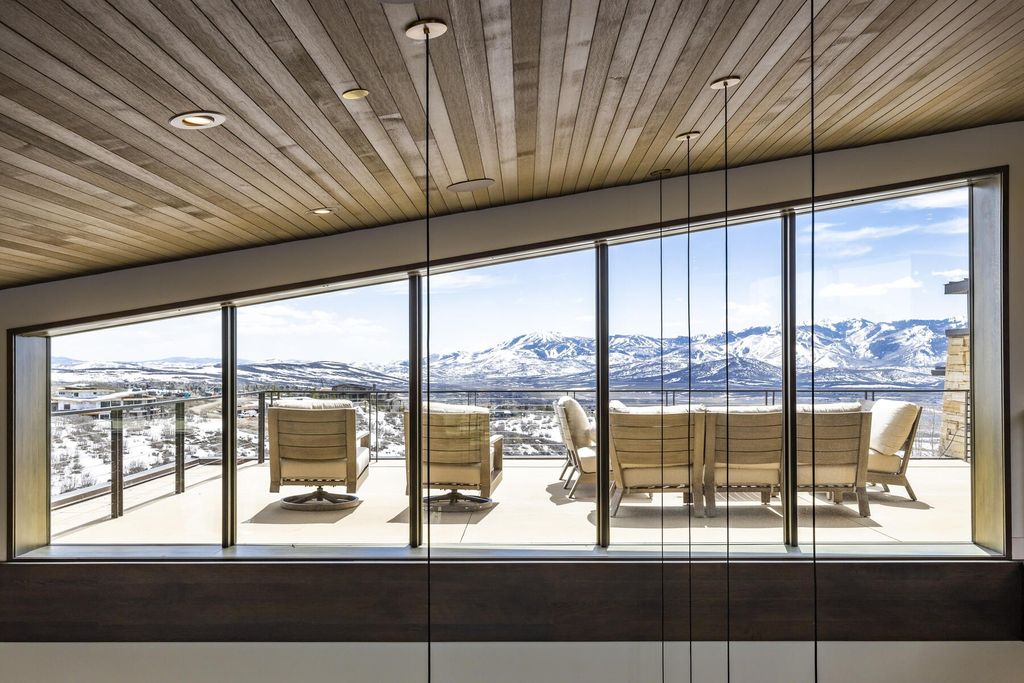 Spectacular contemporary home with panoramic park city ski resort views in utah listed at 13. 5 million 21