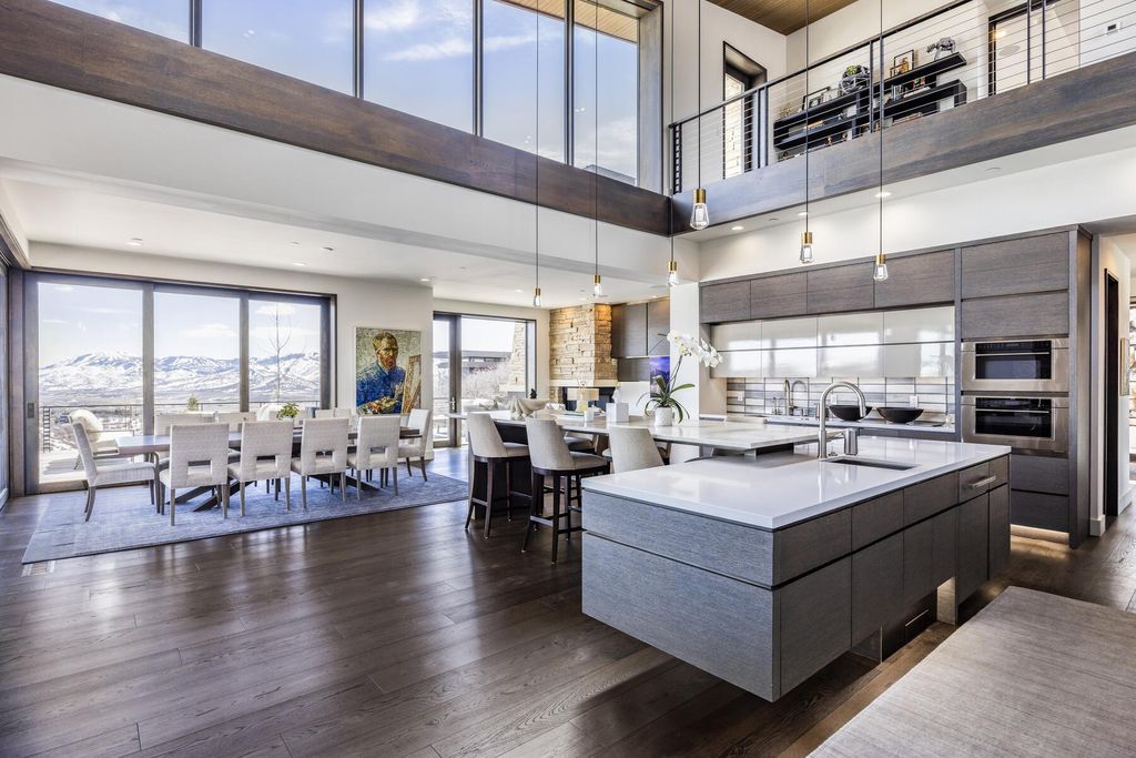 Spectacular contemporary home with panoramic park city ski resort views in utah listed at 13. 5 million 5
