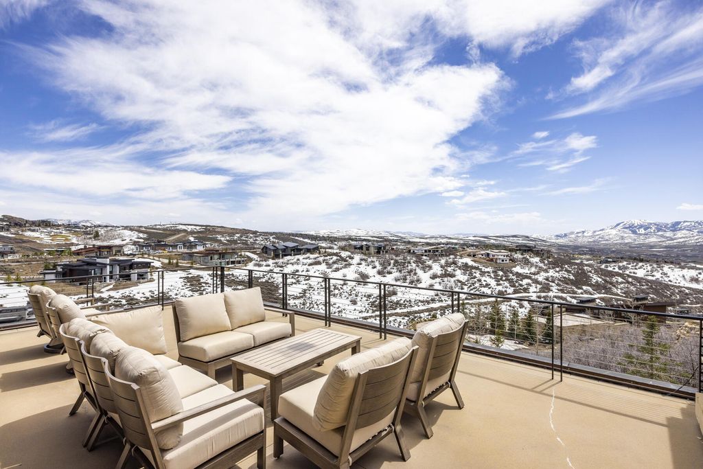 Spectacular contemporary home with panoramic park city ski resort views in utah listed at 13. 5 million 9