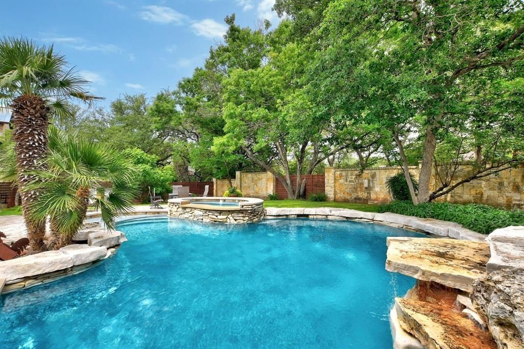 Stunning home in austin with abundant natural light and breathtaking backyard views priced at 2. 495 million 34