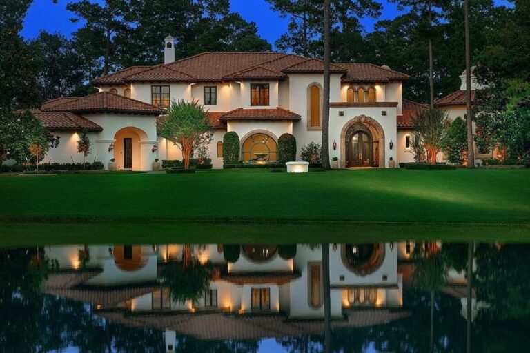 Stunning Home with Serene Pond and Golf Course Views in The Woodlands, Texas