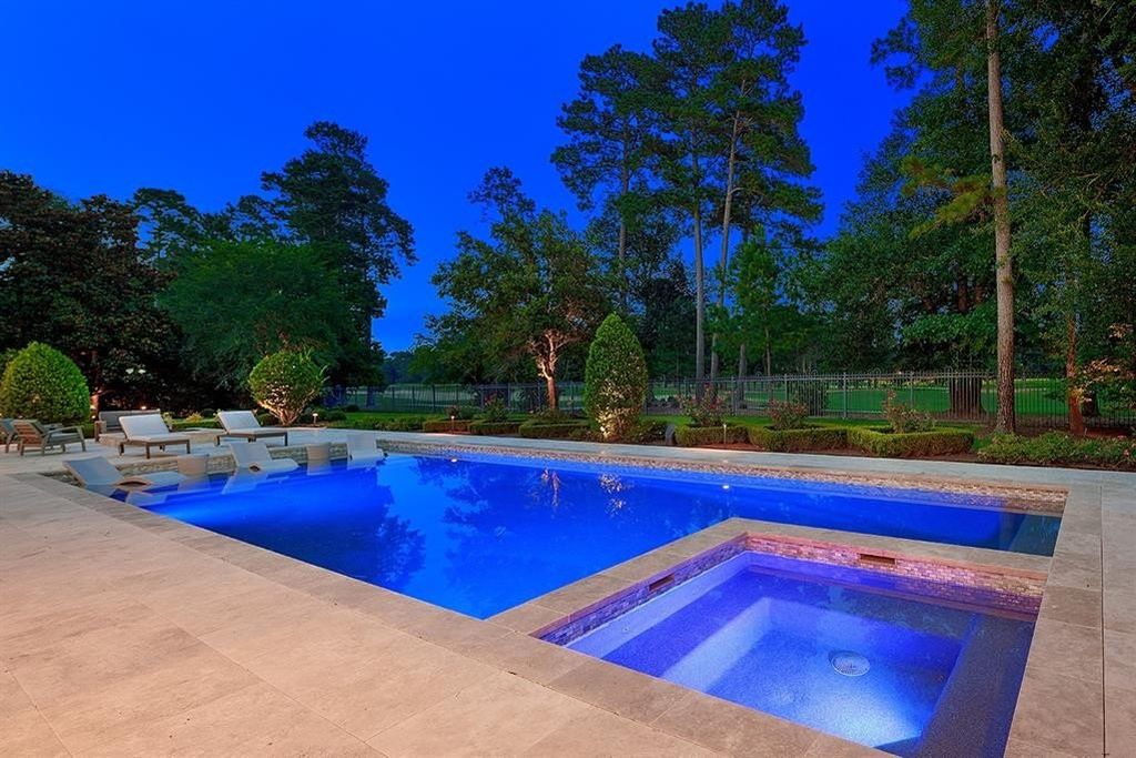 Stunning home with serene pond and golf course views in the woodlands texas listed at 5. 35 million 2