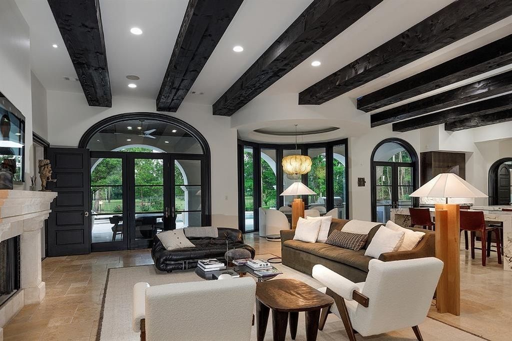 Stunning home with serene pond and golf course views in the woodlands texas listed at 5. 35 million 24