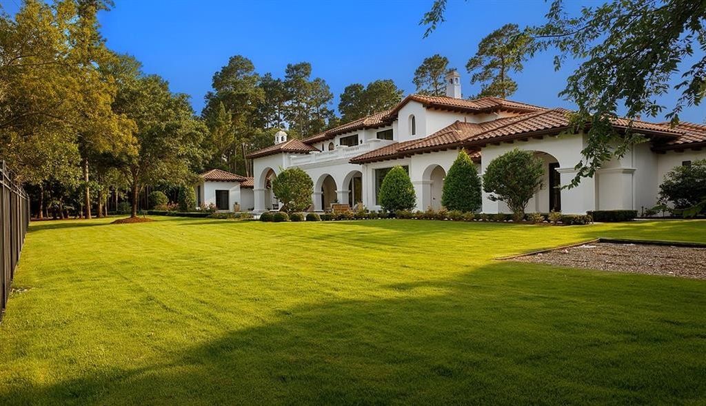 Stunning home with serene pond and golf course views in the woodlands texas listed at 5. 35 million 46
