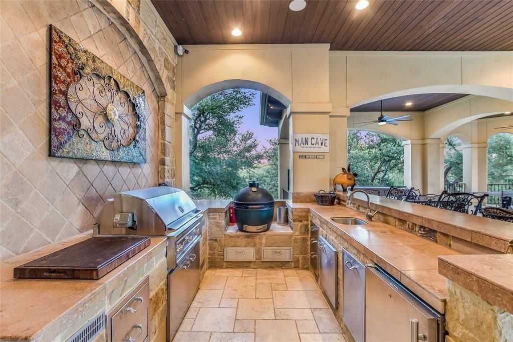 Unwind in eternal vacation: tuscan-style gem, perfect for indoor/outdoor hosting in austin, texas listed at $3. 2 million