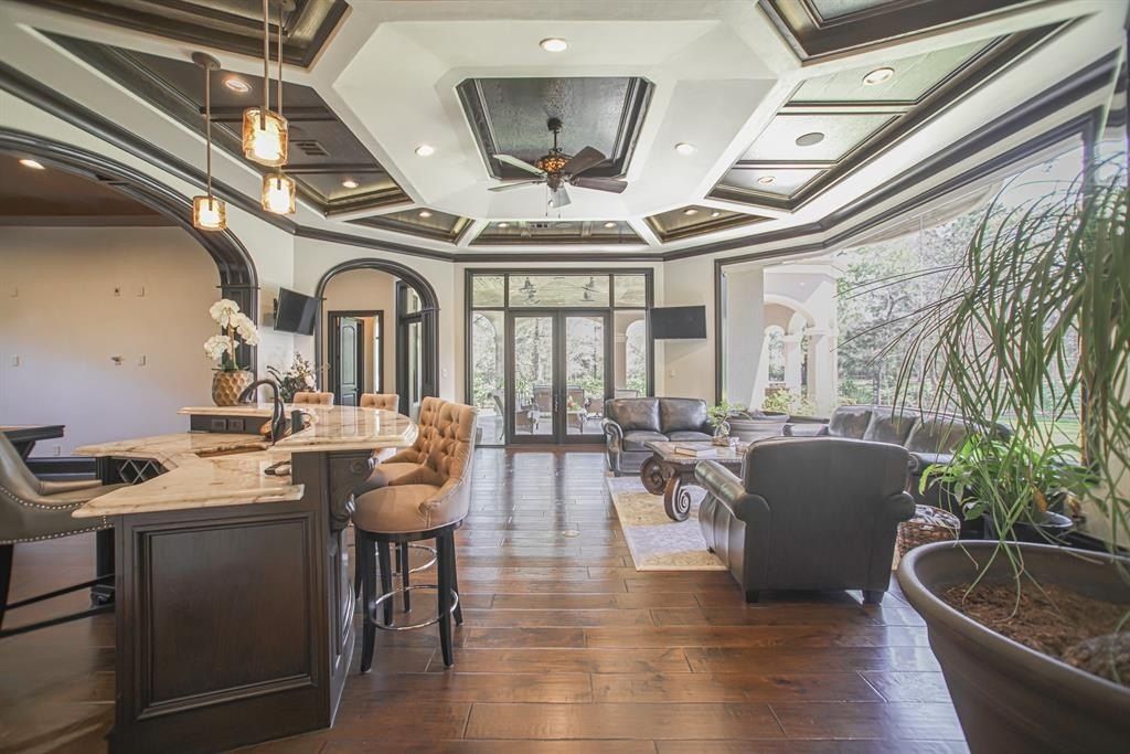 Your ultimate lifestyle haven sumptuous estate with stunning details at every turn the woodlands texas offered at 5. 299 million 18