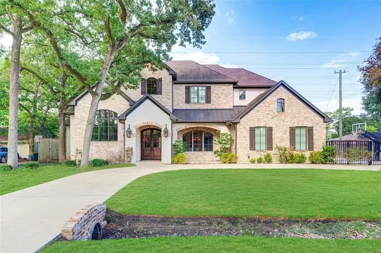 Thoughtfully Appointed Brick & Stucco Houston Residence for Sale at $2,295,000