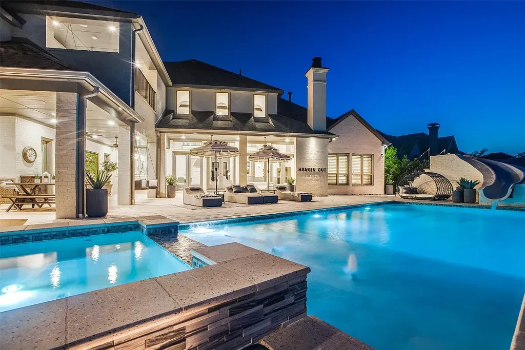 Custom Designed Prosper Home Features Spectacular Resort-style Backyard Asking for $3 Million