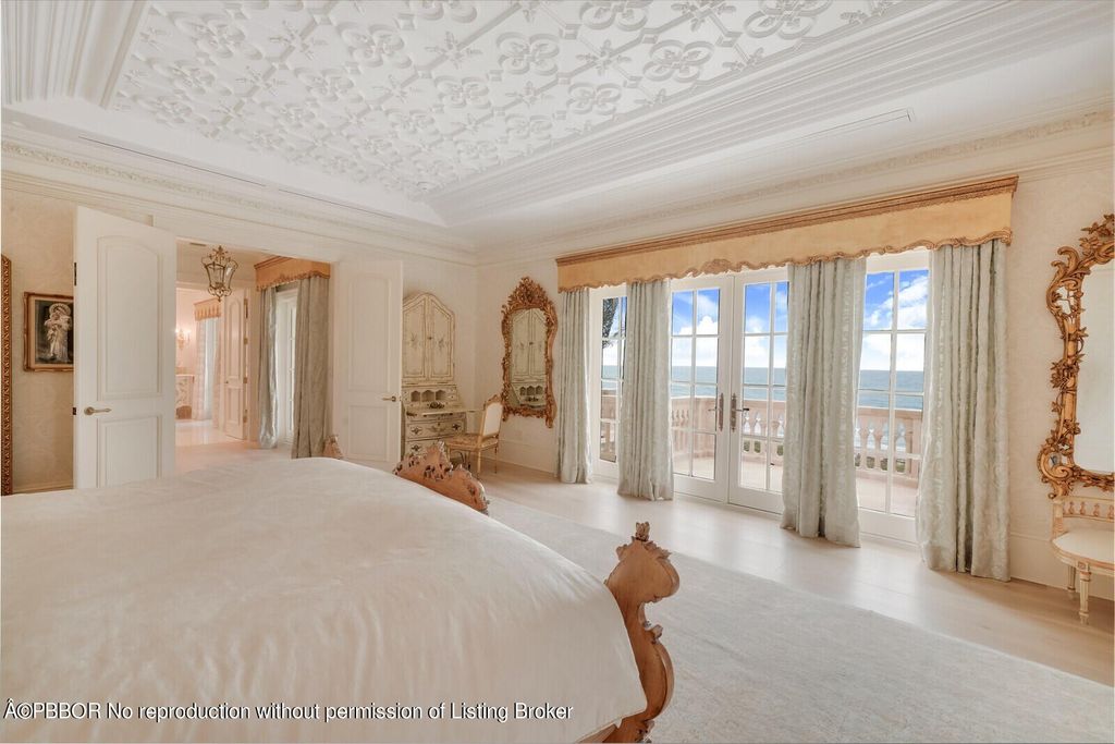 A mediterranean oceanfront villa in palm beach florida asking for 57. 85 million 27