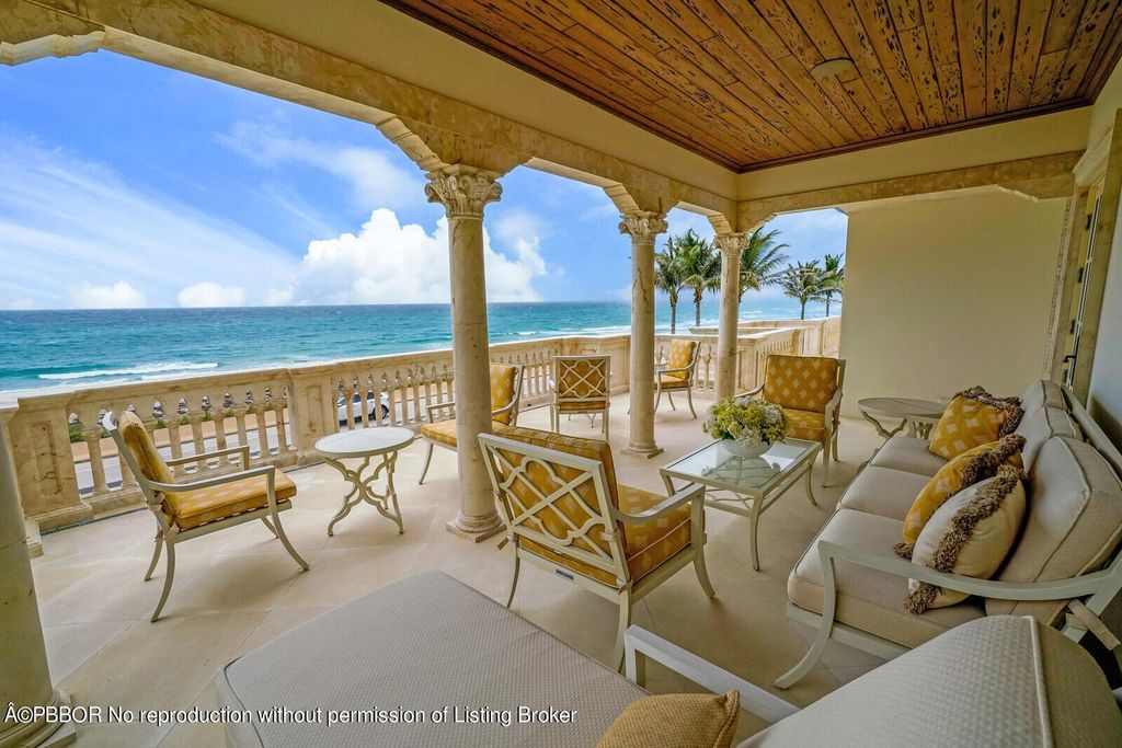 A mediterranean oceanfront villa in palm beach florida asking for 57. 85 million 31