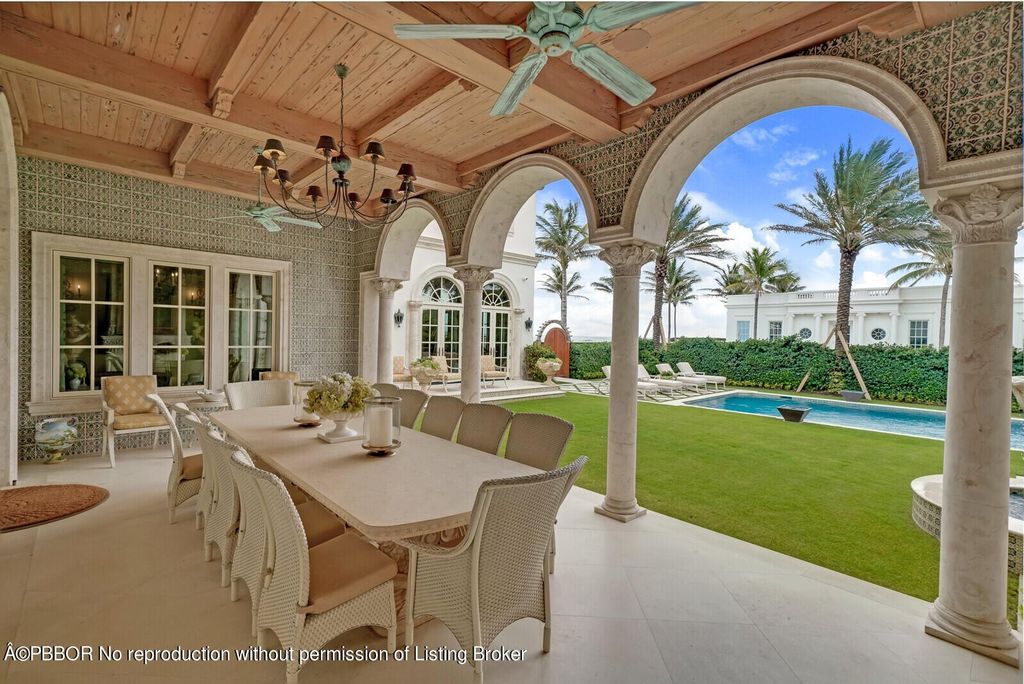 A mediterranean oceanfront villa in palm beach florida asking for 57. 85 million 43