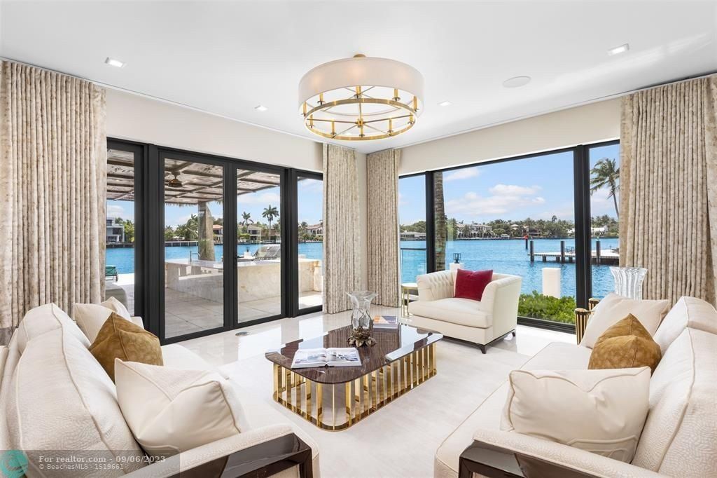 Contemporary peninsula estate on the new river with panoramic views in florida for 32 million 16