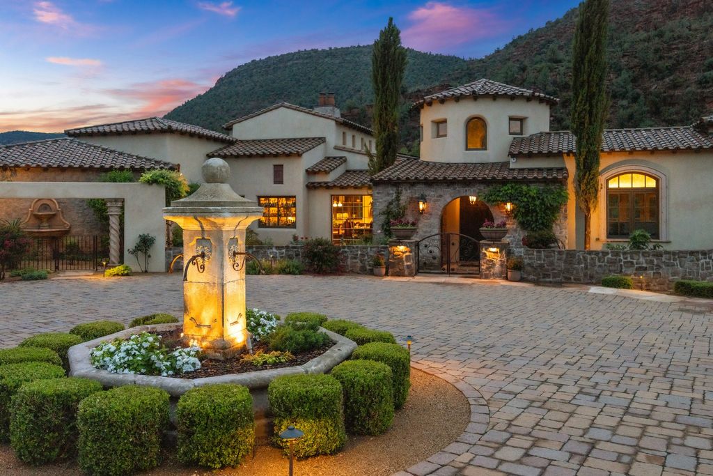 Embrace natures beauty 16. 5 million tuscan style villa in serene sedona arizona 2