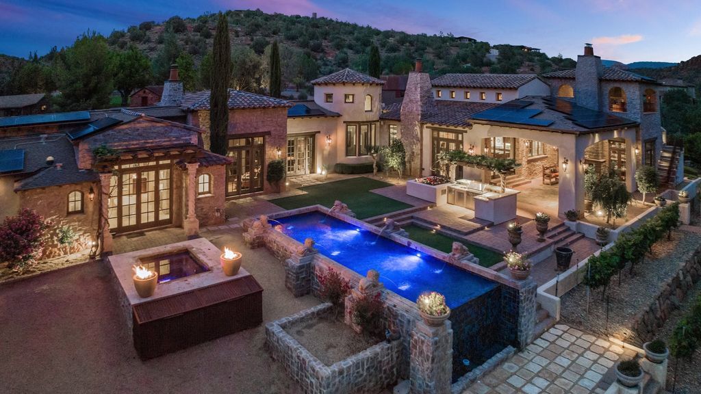 Embrace Nature’s Beauty: $16.5 Million Tuscan-Style Villa in Serene Sedona, Arizona