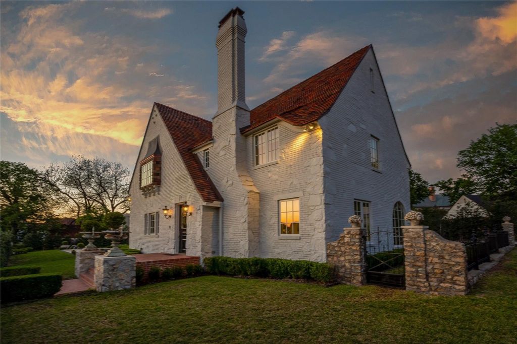 Exquisite english tudor home in fort worth hits the market for 3. 85 million 2