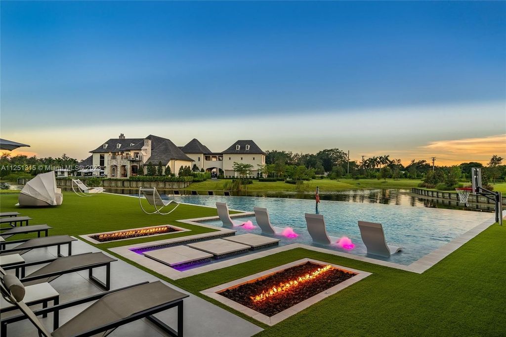 Luxurious 11 acre estate with twin french country mansions and private lake in fort lauderdale florida listed at 47 million 91