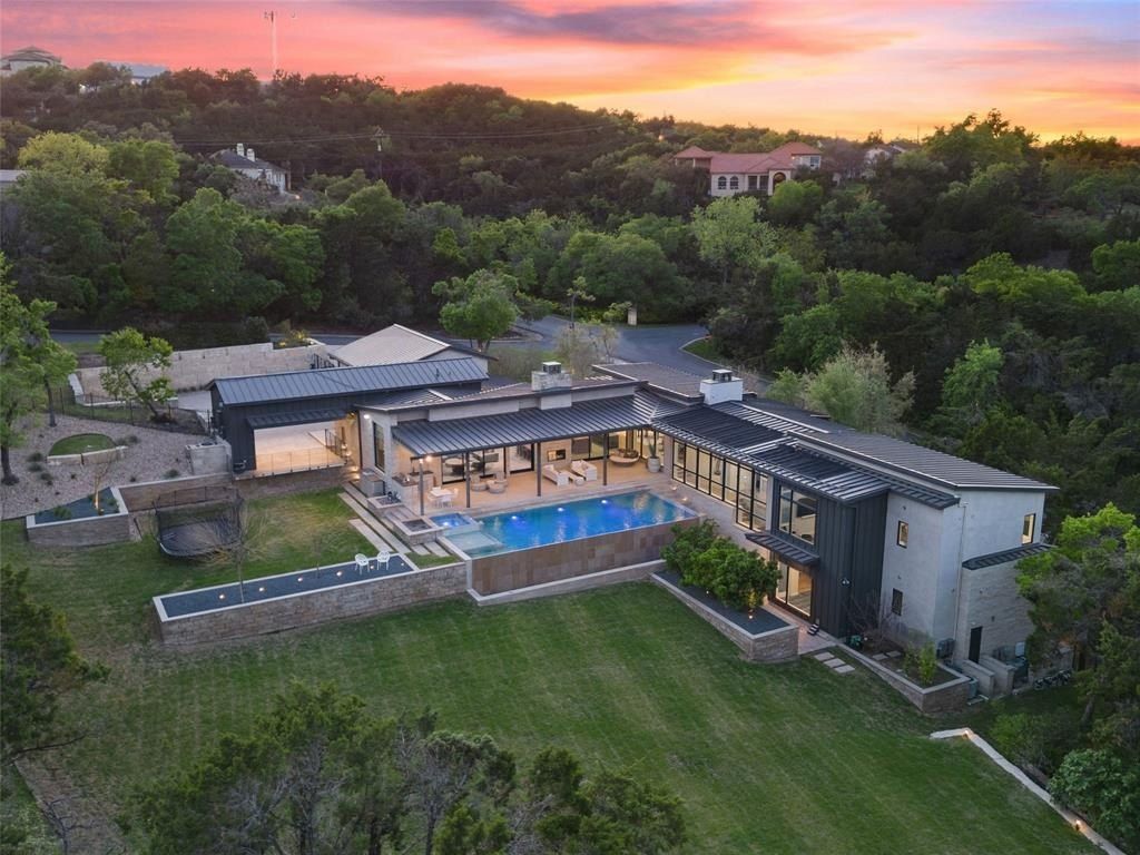 Modern Contemporary Oasis in Austin, Texas, Showcases Pool and Expansive Outdoor Living Space, Listed at $6.9 Million