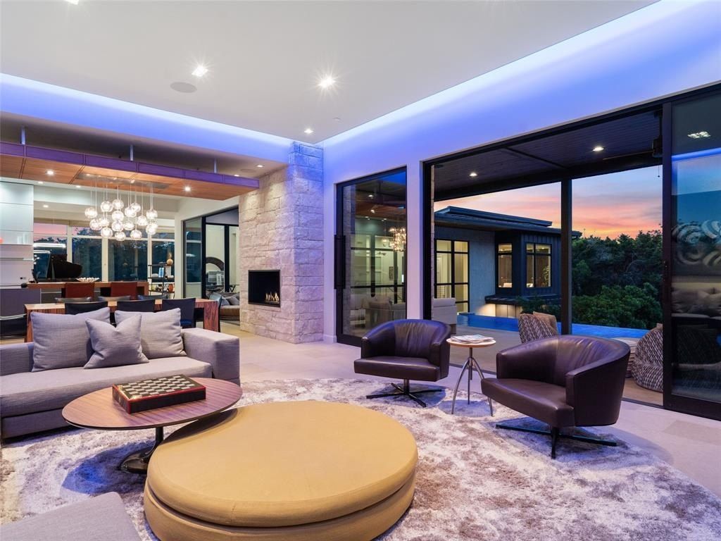 Modern contemporary oasis in austin texas showcases pool and expansive outdoor living space listed at 6. 9 million 12