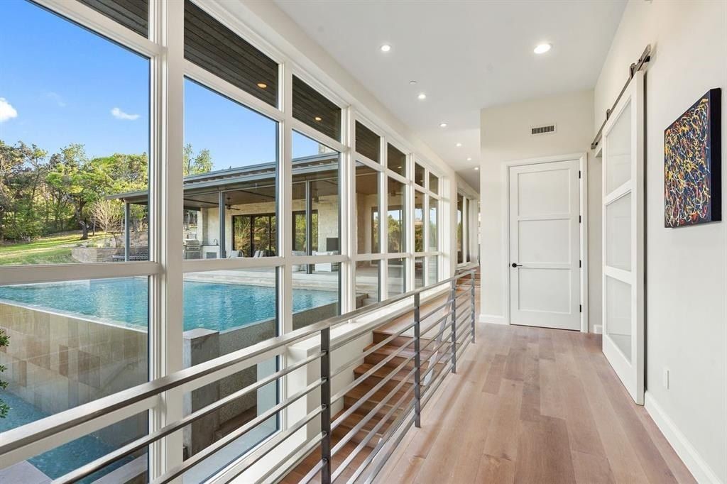 Modern contemporary oasis in austin texas showcases pool and expansive outdoor living space listed at 6. 9 million 20