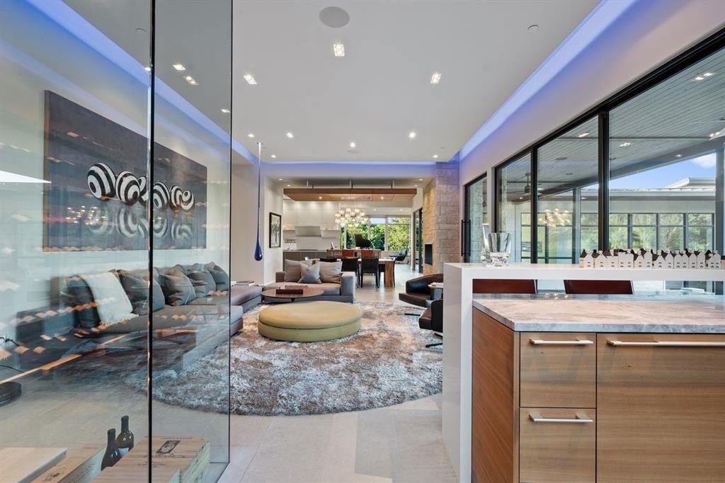 Modern contemporary oasis in austin texas showcases pool and expansive outdoor living space listed at 6. 9 million 26
