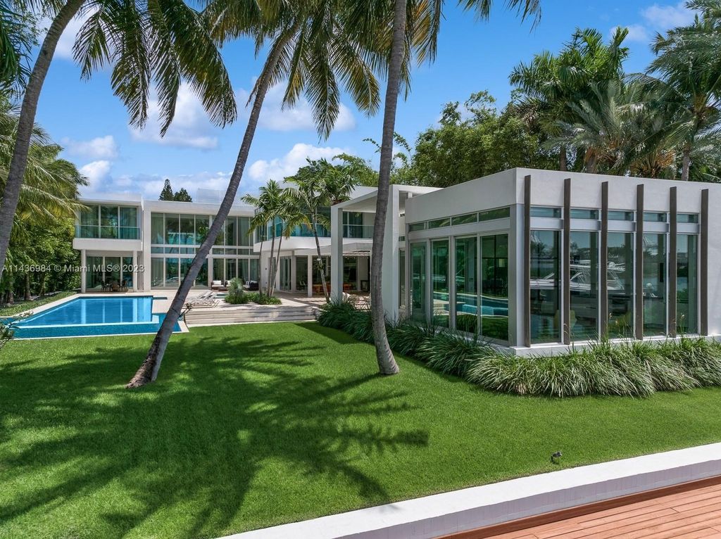 Modern estate redefines luxury living in miami beach asking for 43 million 55