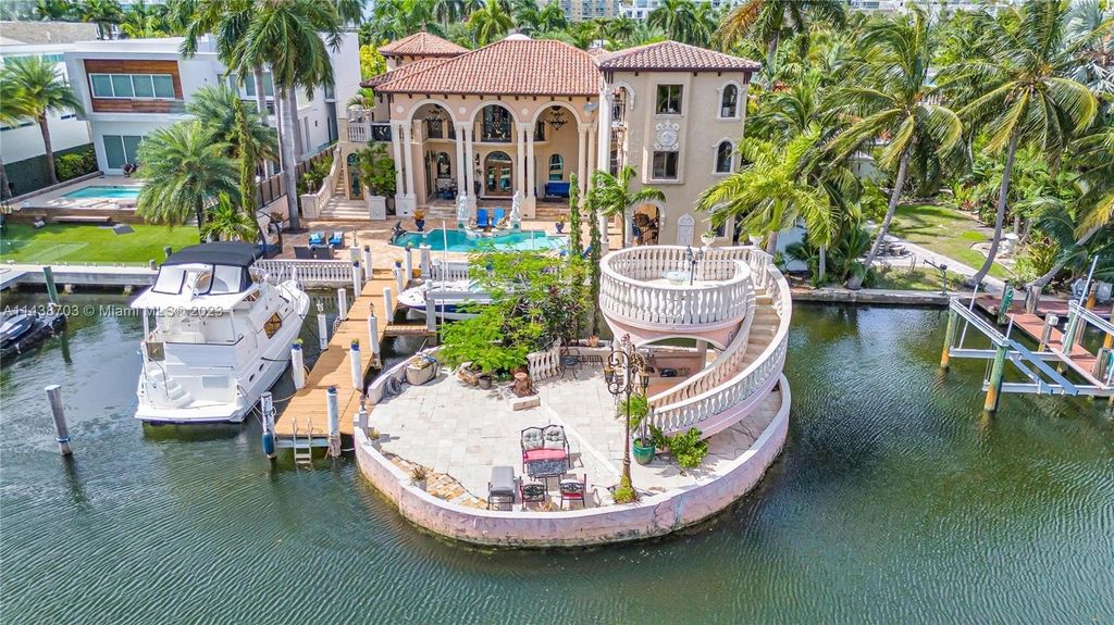 One-of-a-Kind Mediterranean Oasis in the Heart of Sunny Isles Beach, Florida Asking $12.9 Million