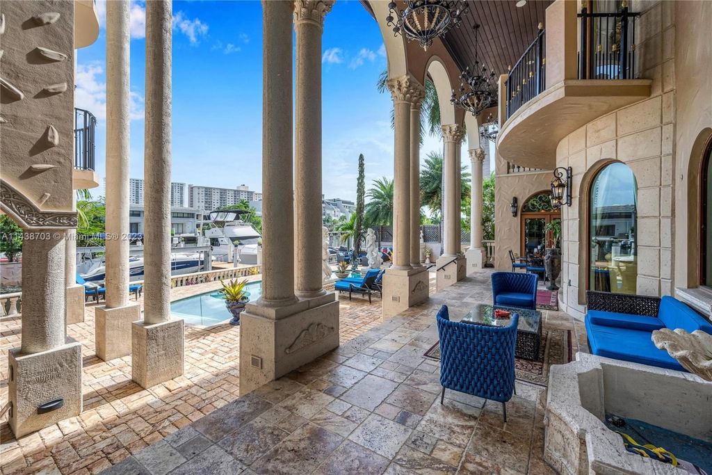 One of a kind mediterranean oasis in the heart of sunny isles beach florida asking 12. 9 million 26