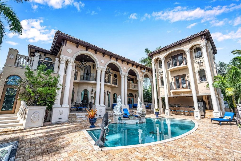 One of a kind mediterranean oasis in the heart of sunny isles beach florida asking 12. 9 million 7