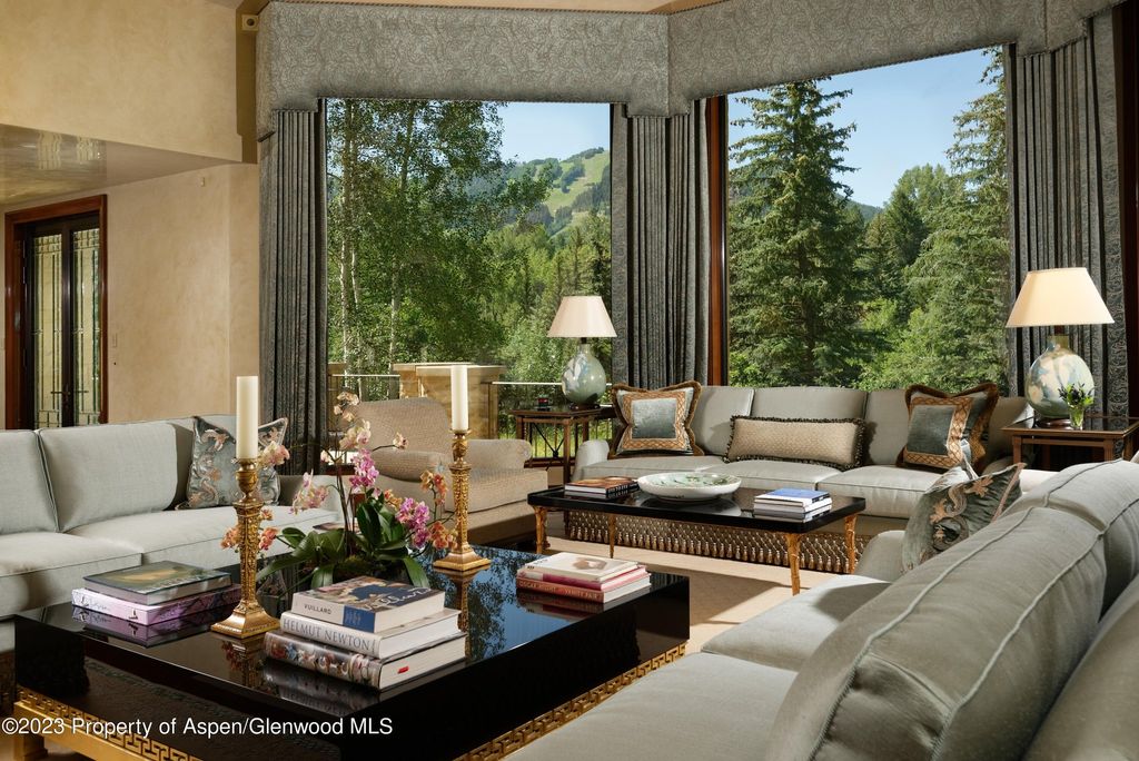 Serene luxury in colorado aspen mountain view estate along roaring fork river for 39995000 12