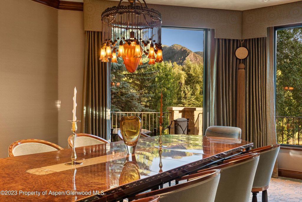 Serene luxury in colorado aspen mountain view estate along roaring fork river for 39995000 34