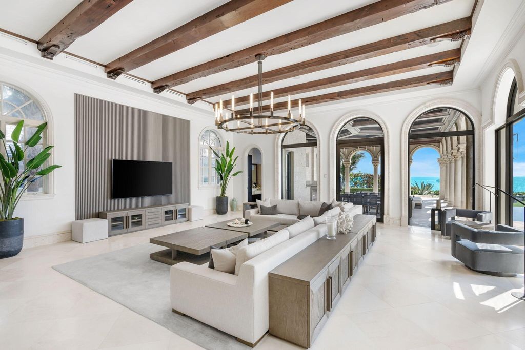 Spectacular oceanfront palazzo a 59. 9 million luxury estate in delray beach florida 29
