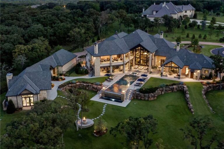 Sugar Hill Oasis: Discover Oklahoma’s Premier Luxury Estate with Stunning Mountain-Style Architecture