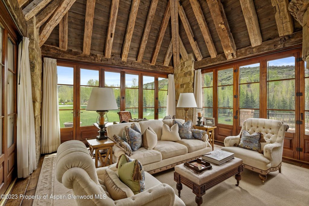 Timeless european style stone chalet in snowmass village colorado listed at 60 million 15