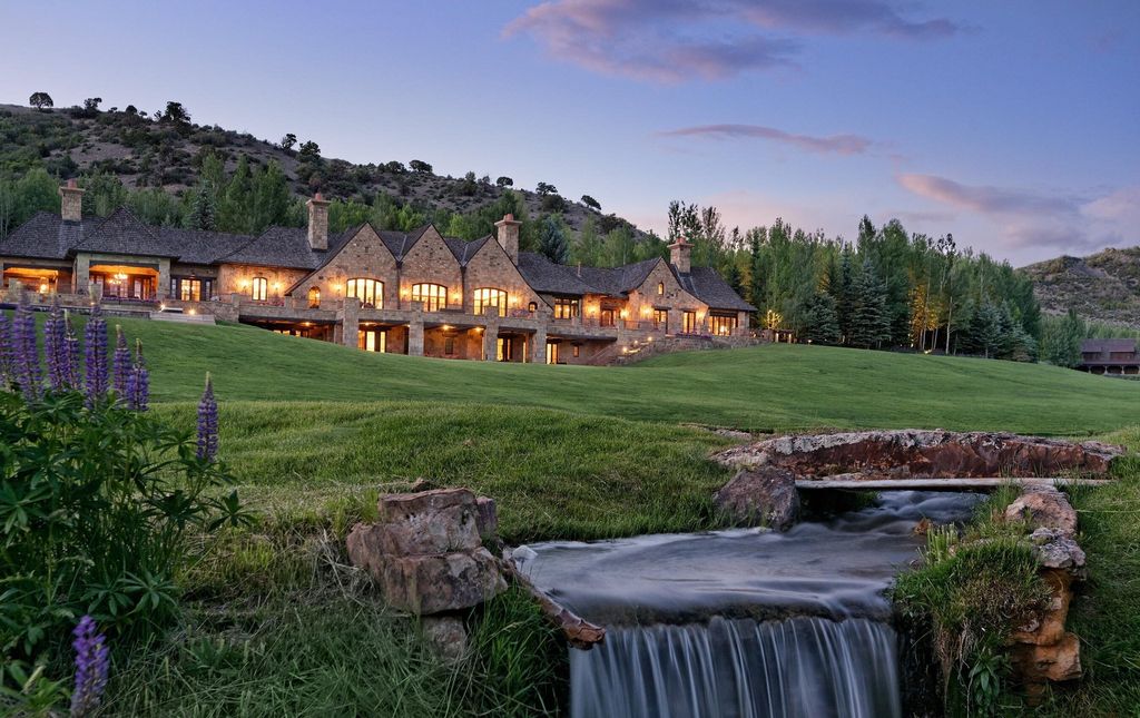 Timeless european style stone chalet in snowmass village colorado listed at 60 million 2