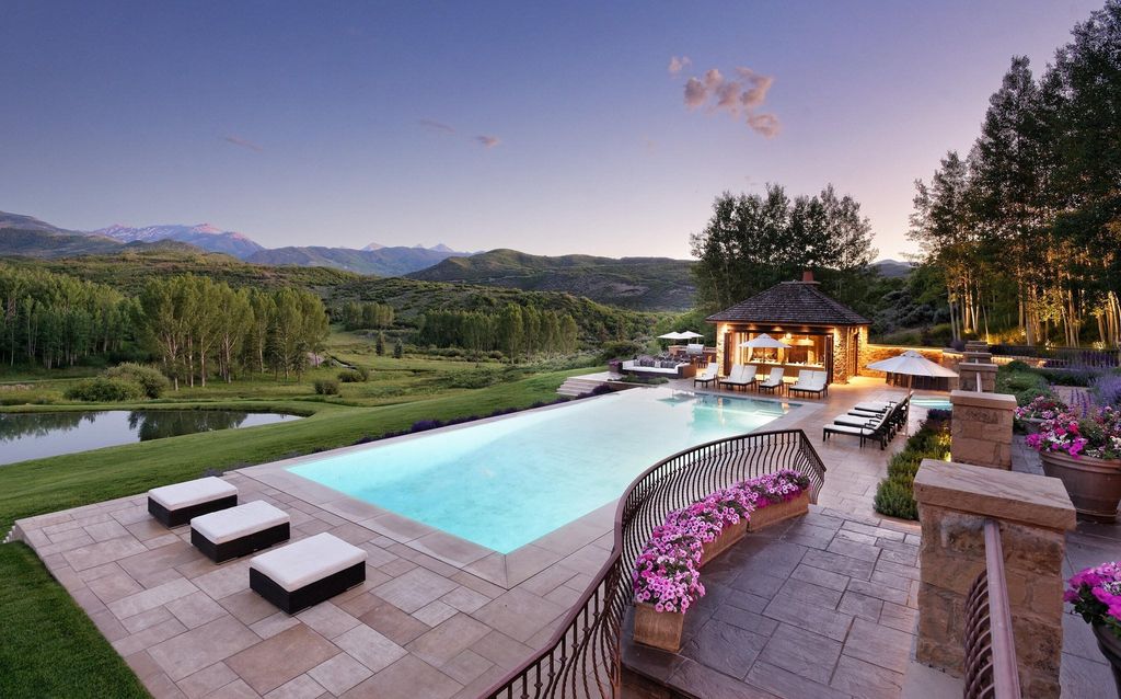 Timeless european style stone chalet in snowmass village colorado listed at 60 million 4