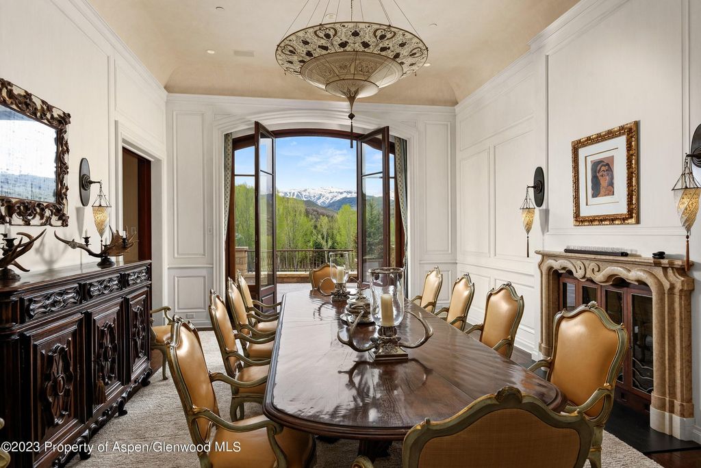 Timeless european style stone chalet in snowmass village colorado listed at 60 million 8