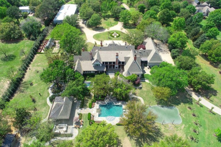 Breathtaking 16.78 Acre Estate with Lush Gardens in Colleyville Listed at $13 Million