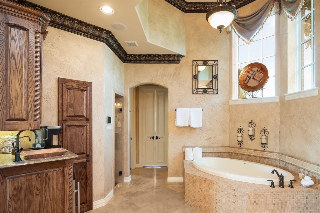 Charming european style home in flower mound lists for 4. 295 million 20