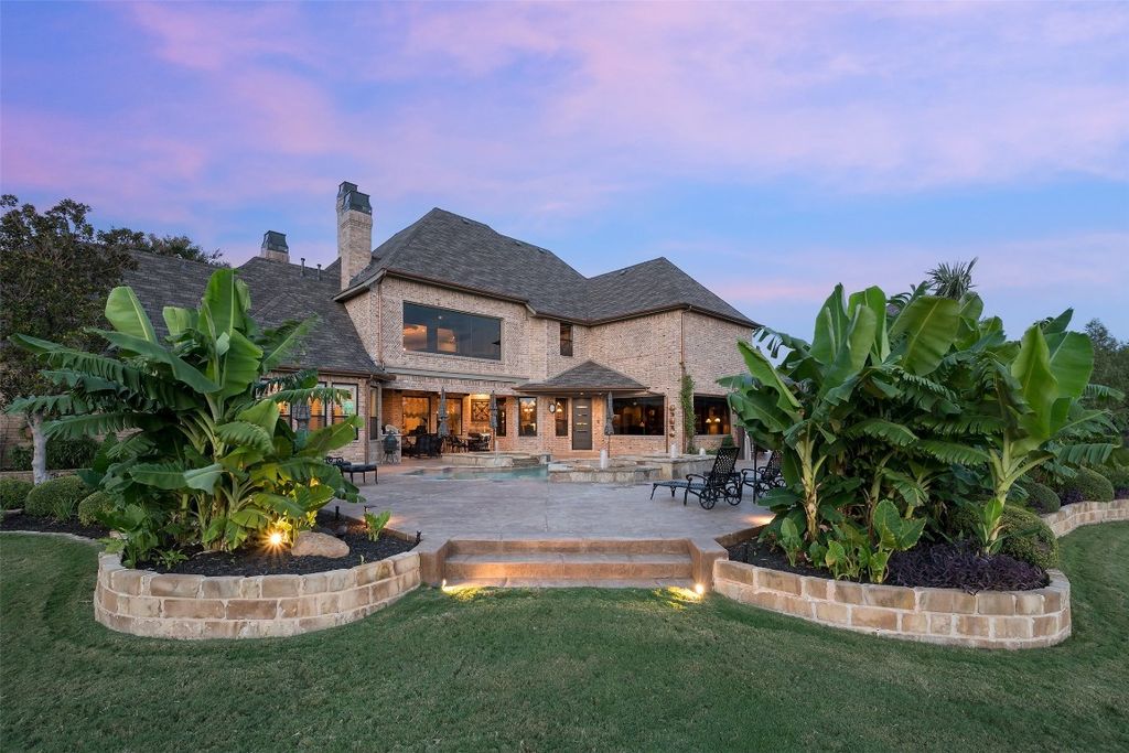 Charming european style home in flower mound lists for 4. 295 million 33