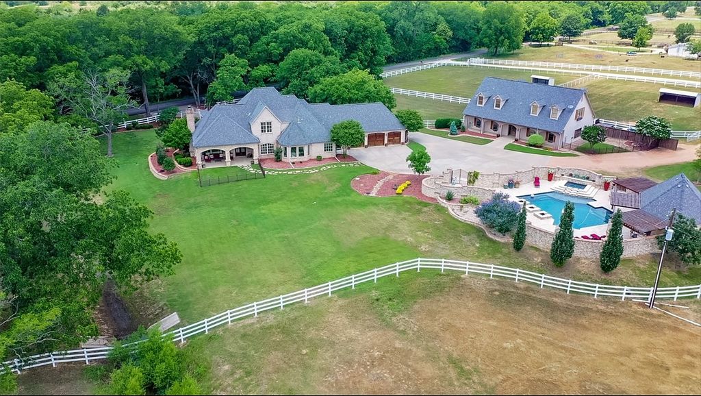 Elegance French Country Estate in Aubrey, Priced at $3.89 Million