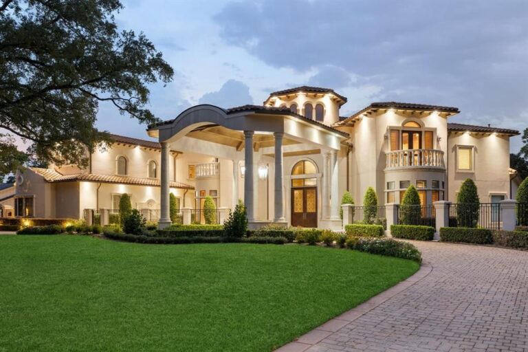 Unrivaled Italianate Villa in Houston Offers Ultimate Privacy and Endless Entertainment for $10,995,000