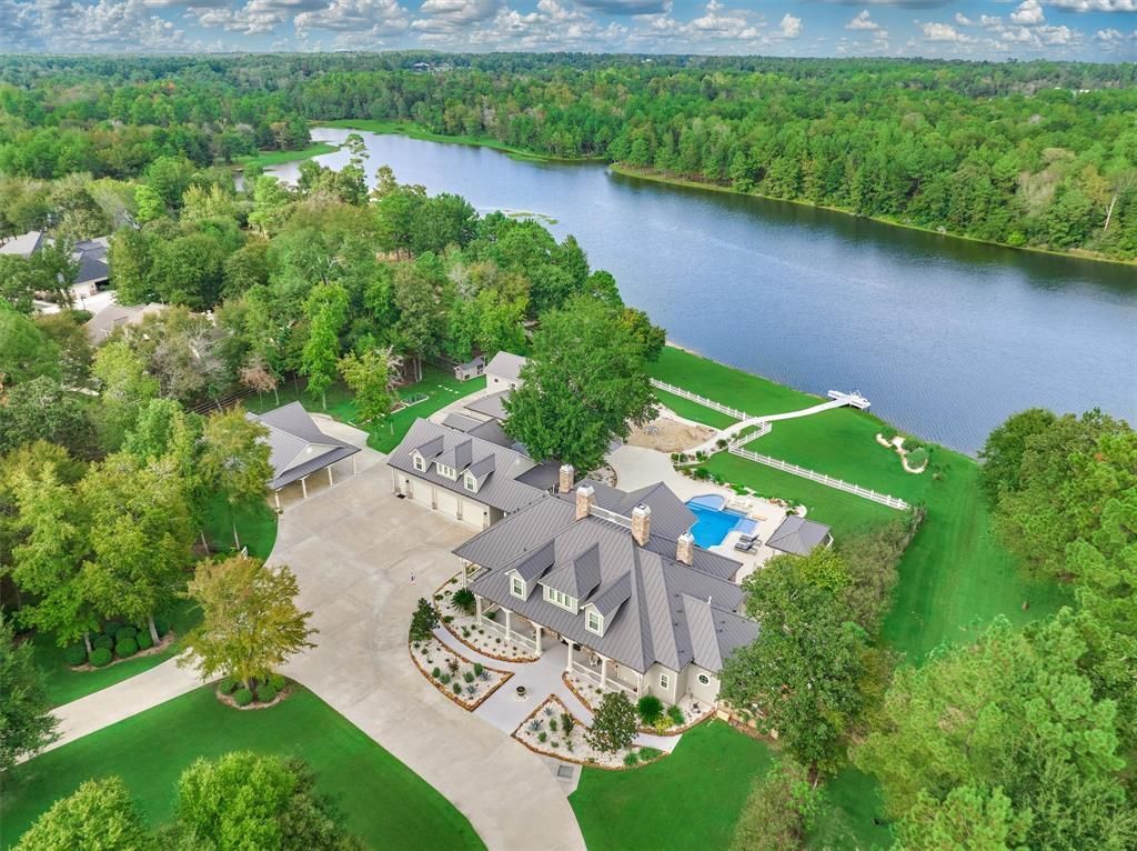 A custom acadian style home with 328 feet of waterfront majesty priced at 3. 5 million 1