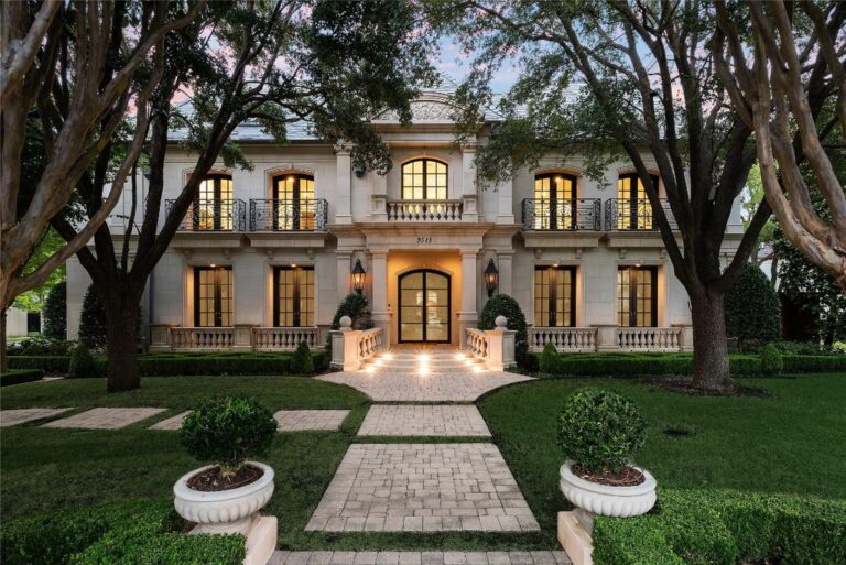 Elegance Beyond Compare: Pristine French Masterpiece in Highland Park Offered at $10,995,000