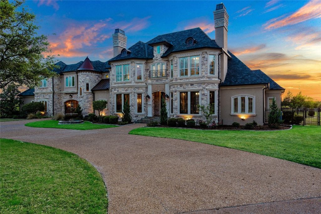 French inspired estate with breathtaking countryside sunsets in rockwall offered at 2. 275 million 2